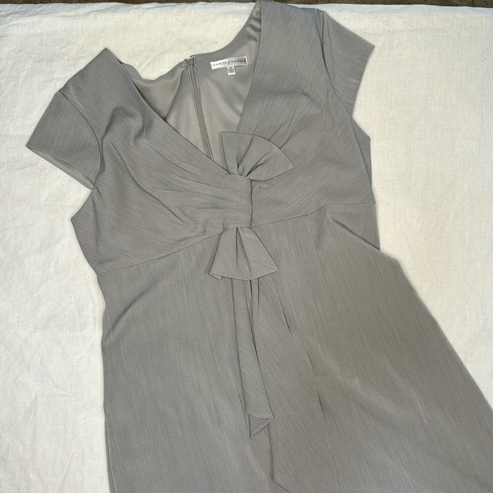 Sandra Darren, Gray, business casual dress, size 12